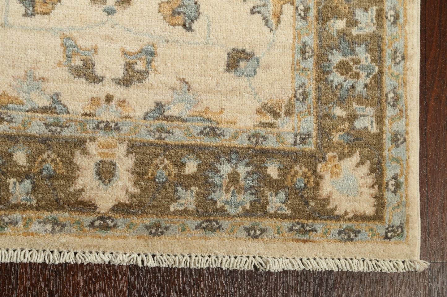 Vegetable Dye Floral Peshawar Chobi Oriental Runner Rug 3x10