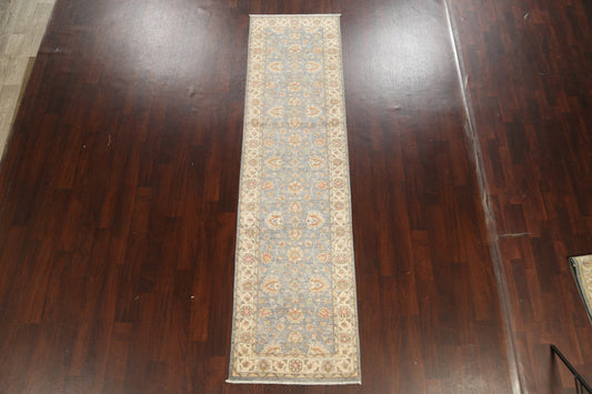 Vegetable Dye Peshawar Chobi Oriental Runner Rug 3x10