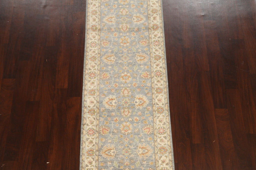 Vegetable Dye Peshawar Chobi Oriental Runner Rug 3x10