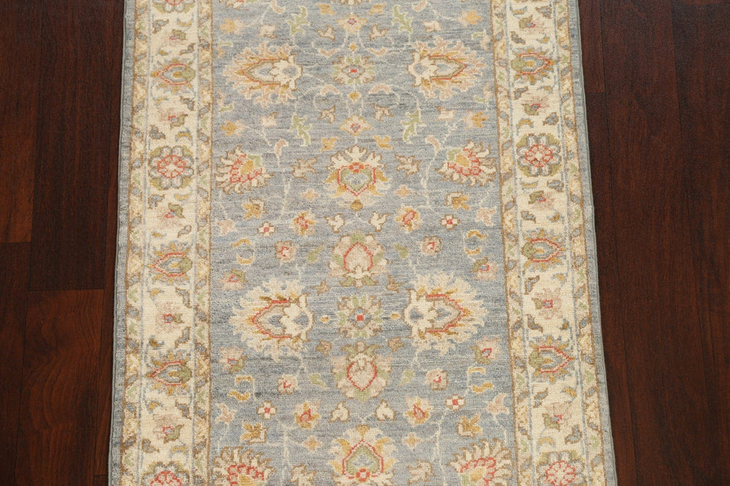 Vegetable Dye Peshawar Chobi Oriental Runner Rug 3x10