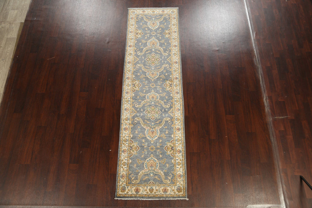 Vegetable Dye Peshawar Chobi Oriental Runner Rug 3x10