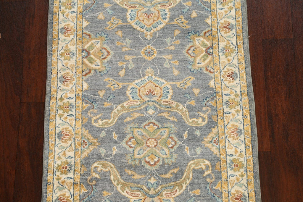 Vegetable Dye Peshawar Chobi Oriental Runner Rug 3x10