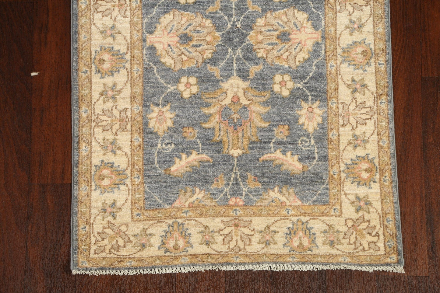 Vegetable Dye Floral Peshawar Chobi Oriental Runner Rug 3x10