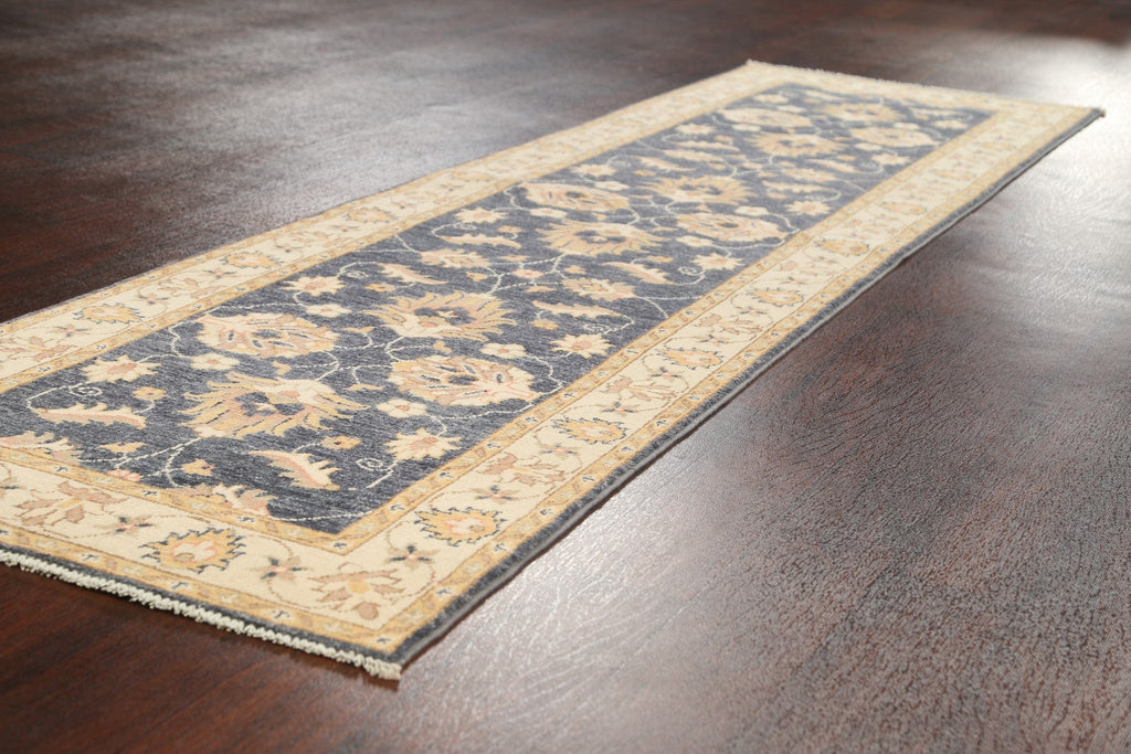 Vegetable Dye Peshawar Chobi Oriental Runner Rug 3x10