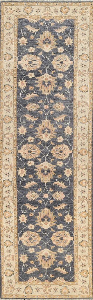 Vegetable Dye Peshawar Chobi Oriental Runner Rug 3x10