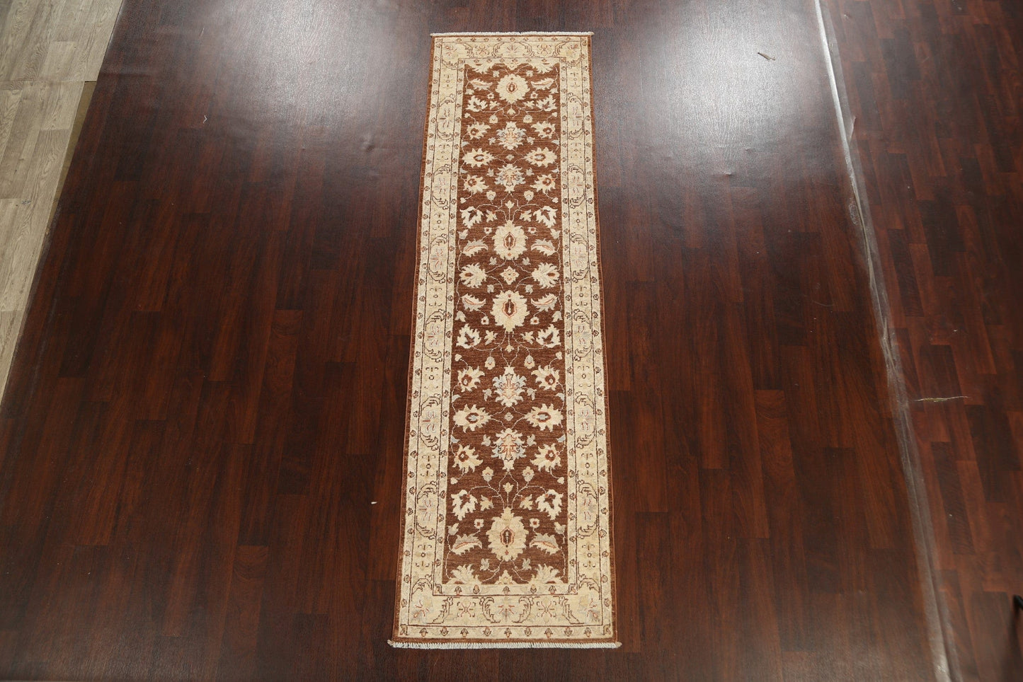 Vegetable Dye Peshawar Chobi Oriental Runner Rug 3x10