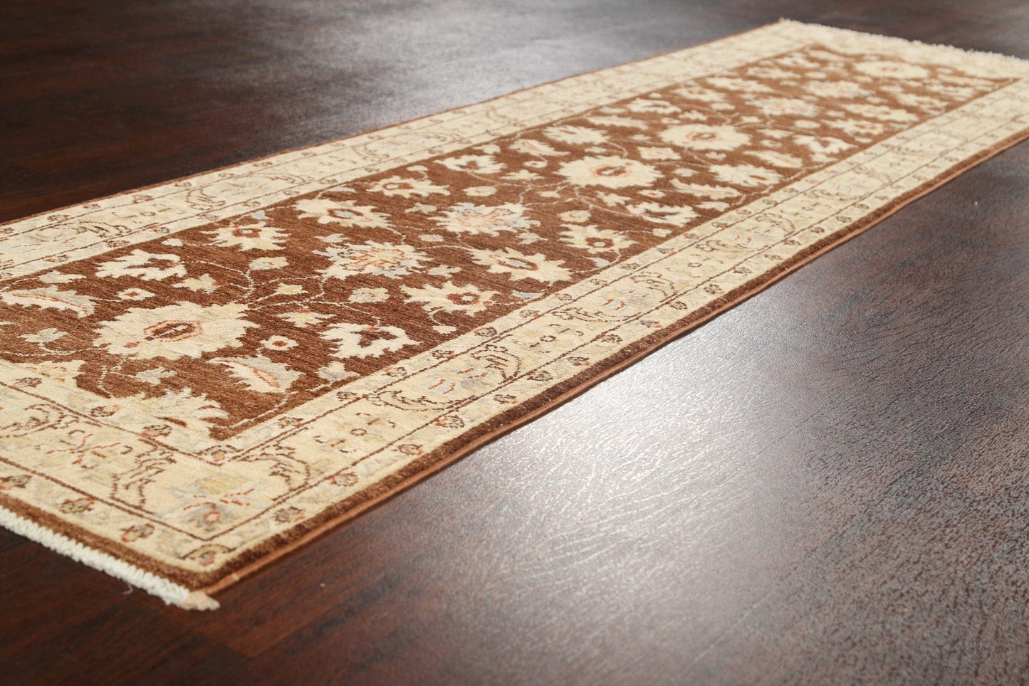 Vegetable Dye Peshawar Chobi Oriental Runner Rug 3x10