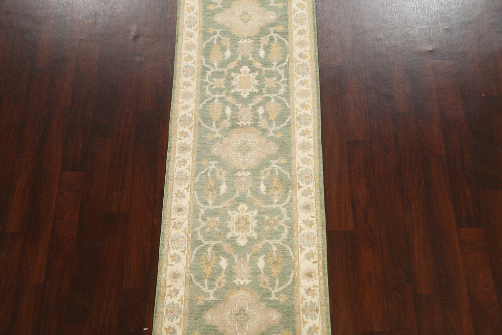 Vegetable Dye Peshawar Chobi Oriental Runner Rug 3x10