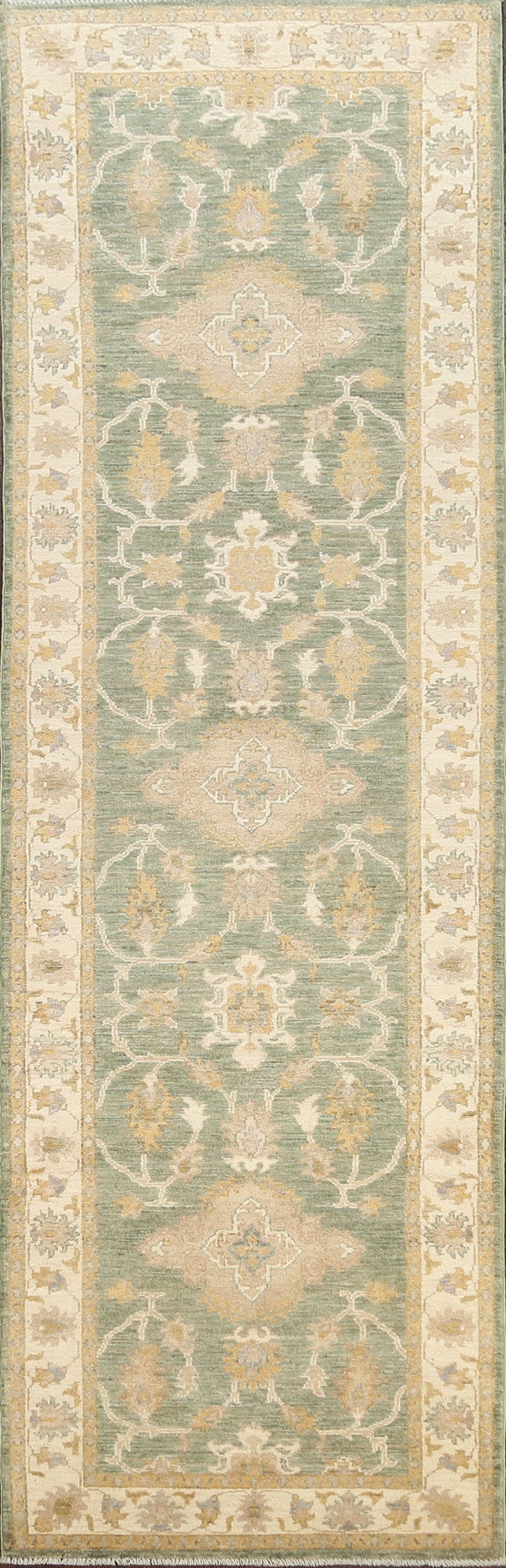 Vegetable Dye Peshawar Chobi Oriental Runner Rug 3x10