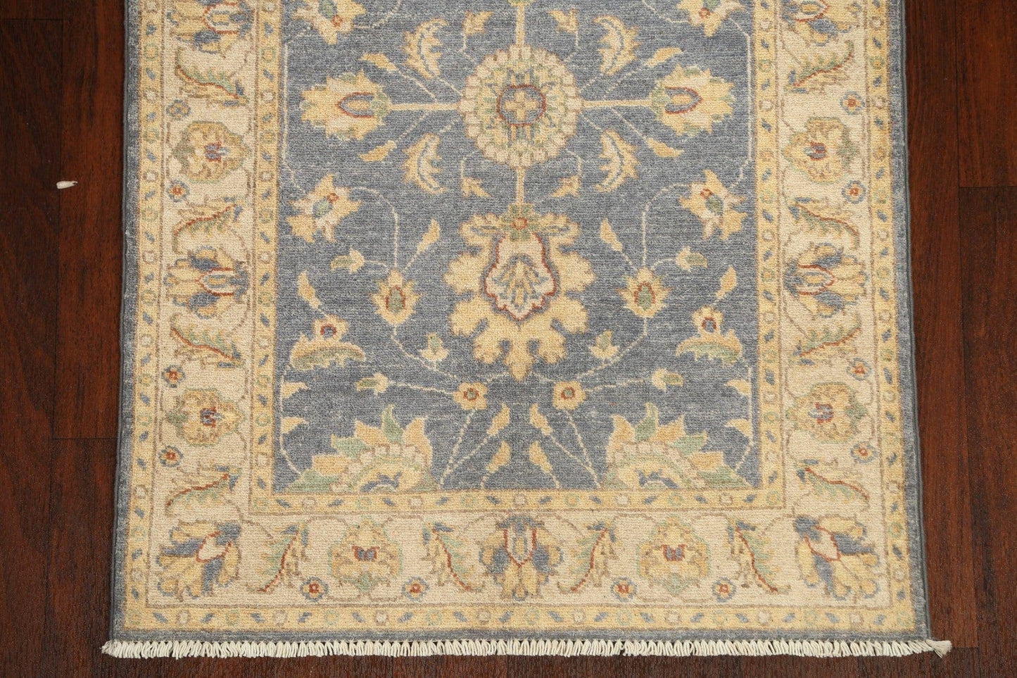 Vegetable Dye Floral Peshawar Chobi Oriental Runner Rug 3x10