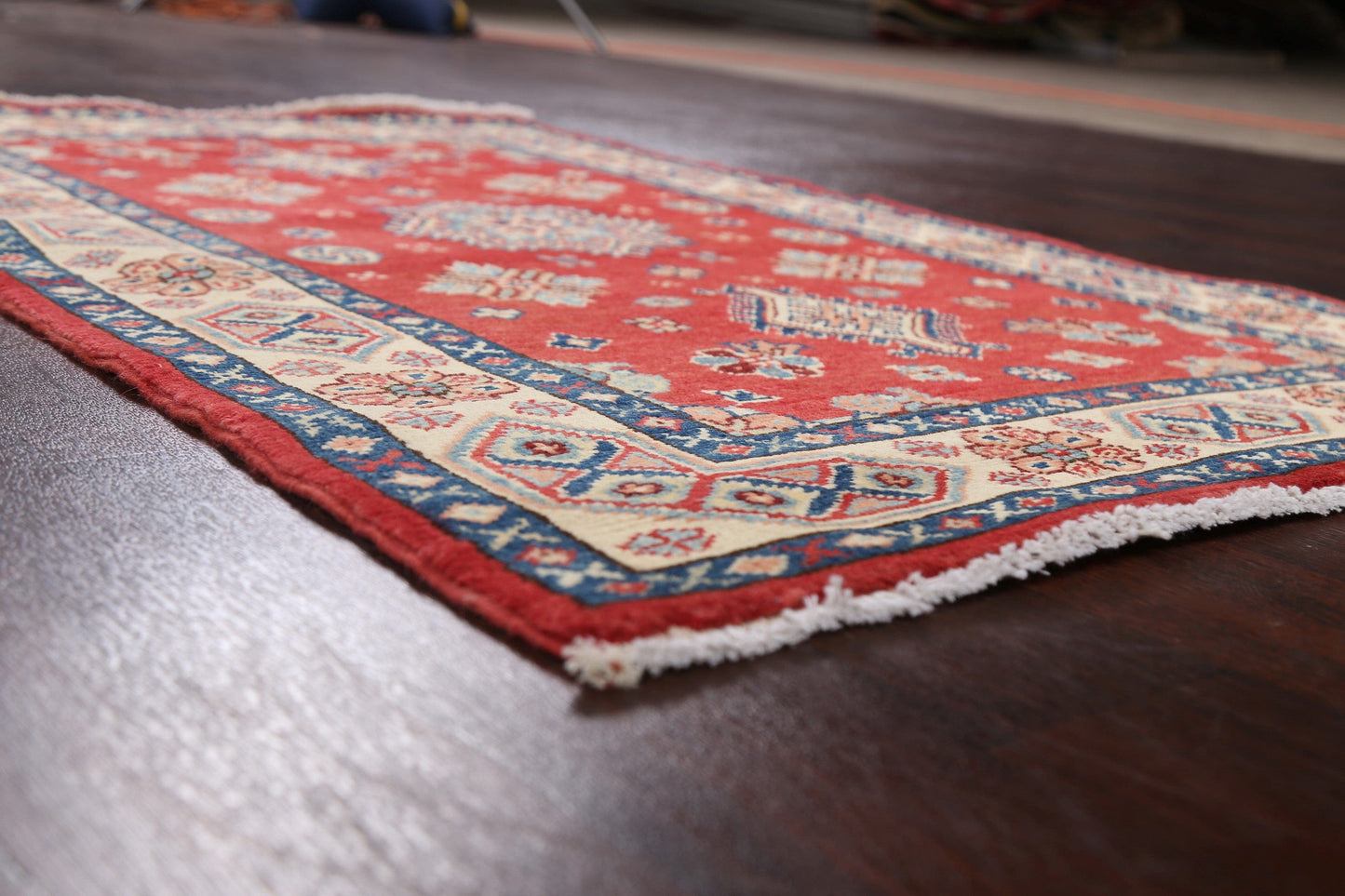 Geometric Kazak Oriental Area Rug 3x5