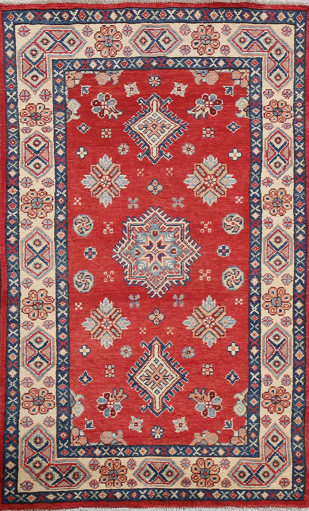 Geometric Kazak Oriental Area Rug 3x5