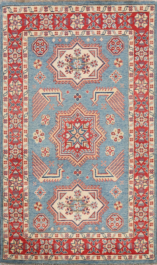 Geometric Kazak Oriental Area Rug 3x5