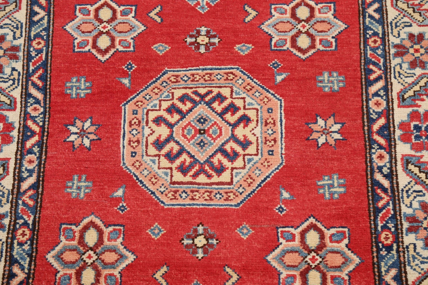 Geometric Kazak Oriental Area Rug 3x5