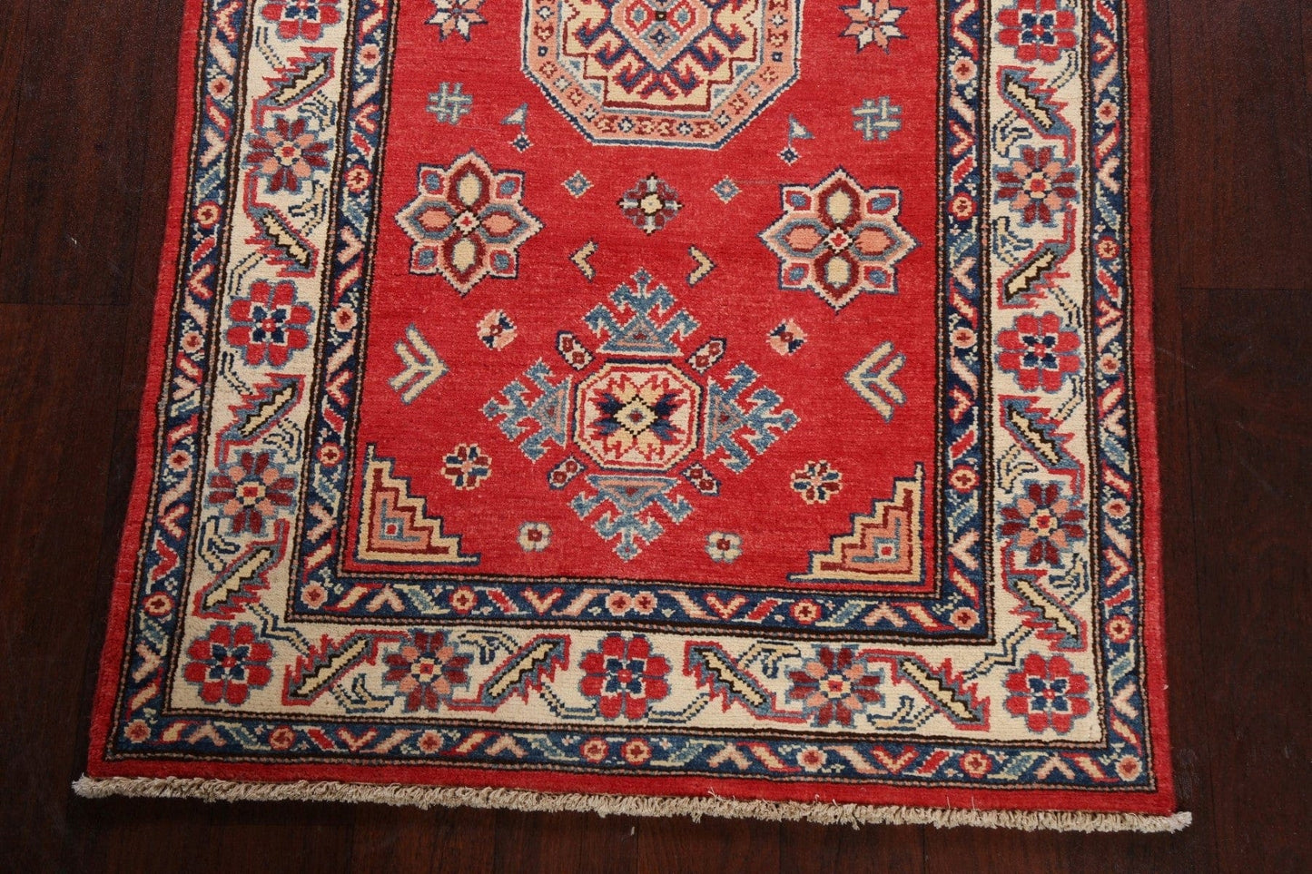 Geometric Kazak Oriental Area Rug 3x5