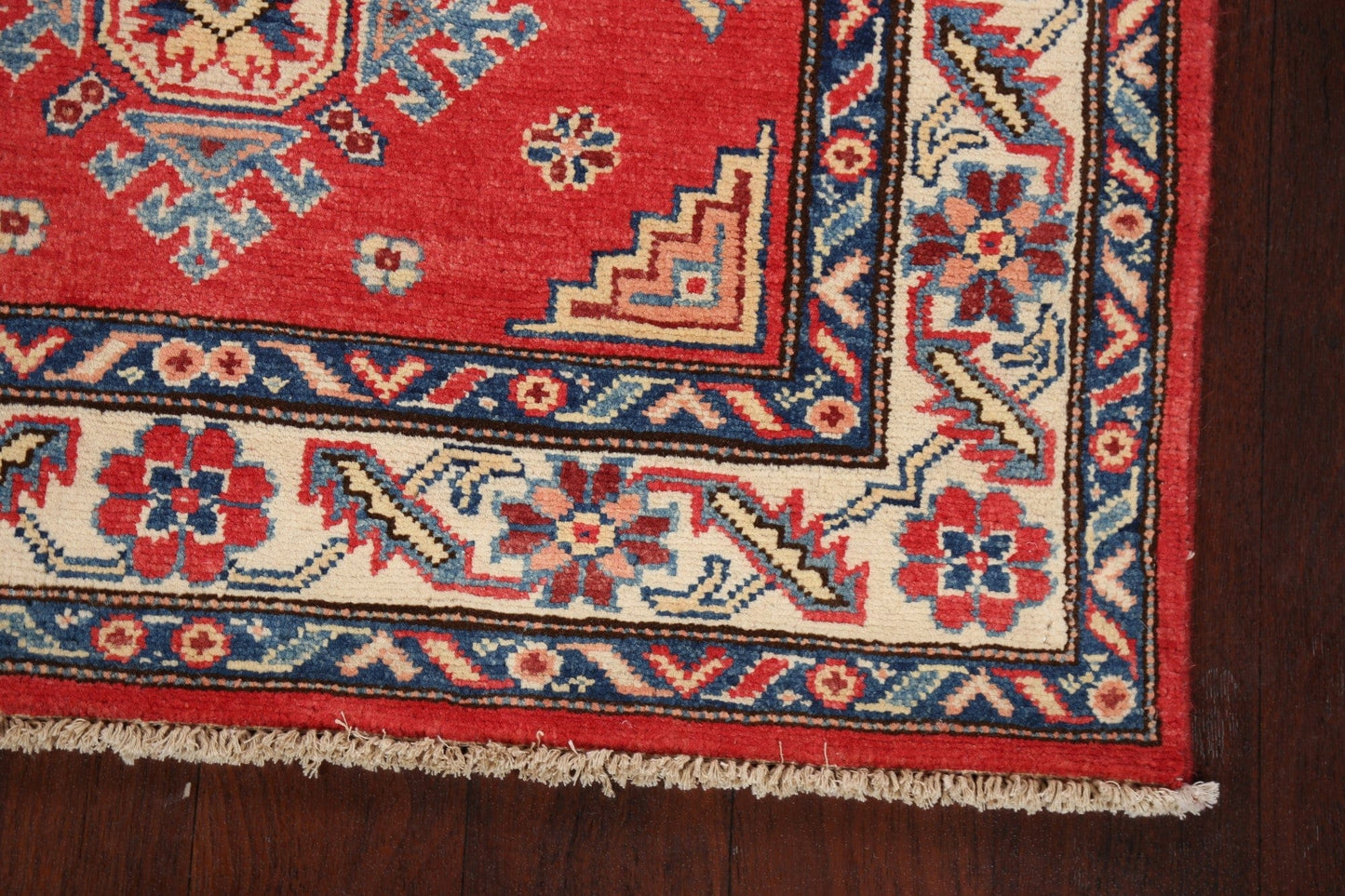 Geometric Kazak Oriental Area Rug 3x5