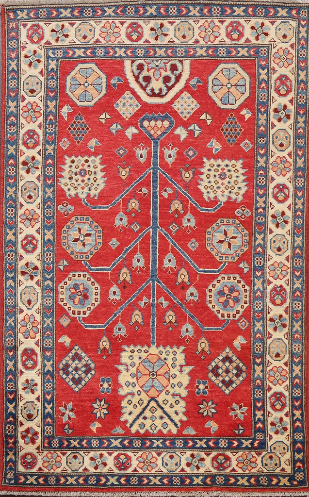 Geometric Kazak Oriental Area Rug 3x5