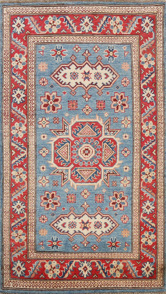 Geometric Kazak Oriental Area Rug 3x5