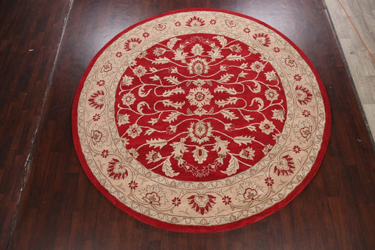 Hand-Tufted Wool Floral Round Rug 10x10