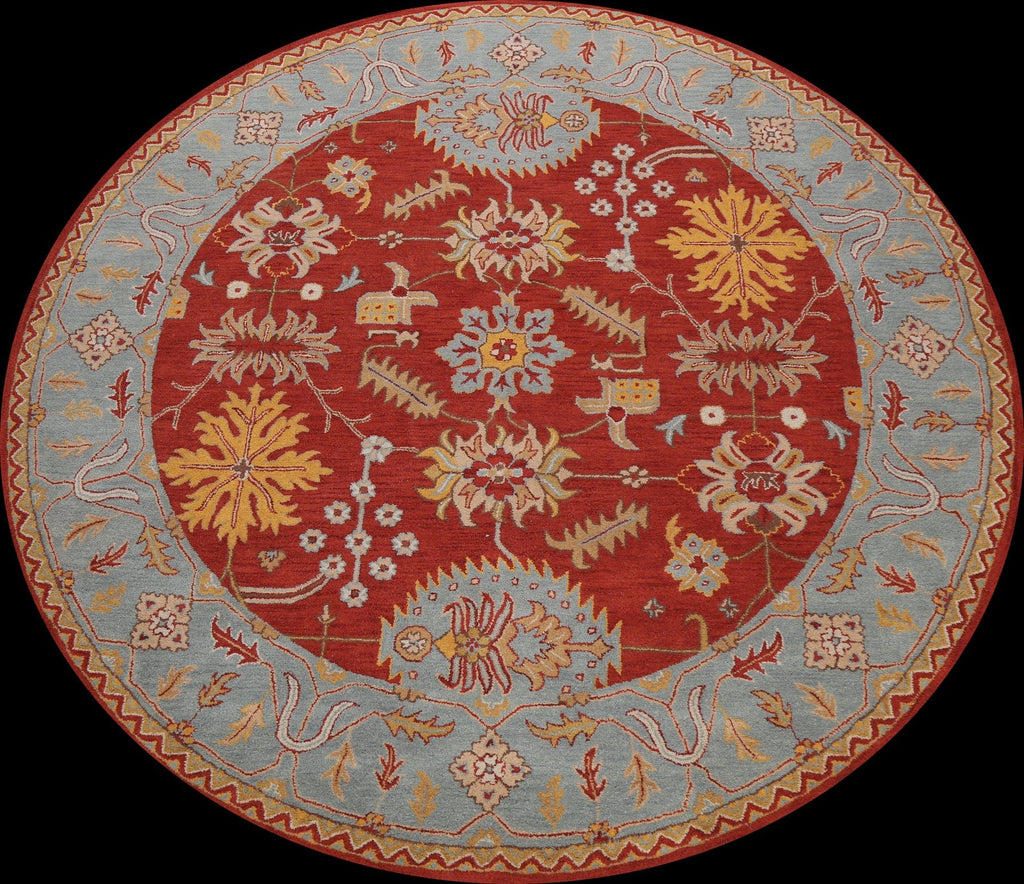 Floral Round Rug 10x10