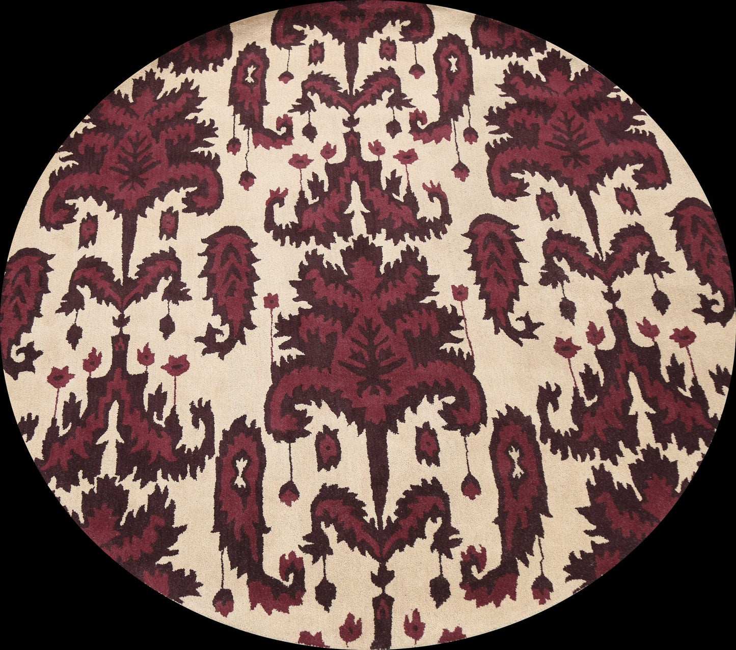 Floral Round Rug 10x10