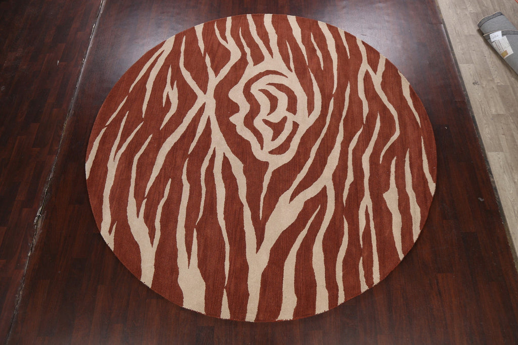 Animal Print Round Rug 10x10