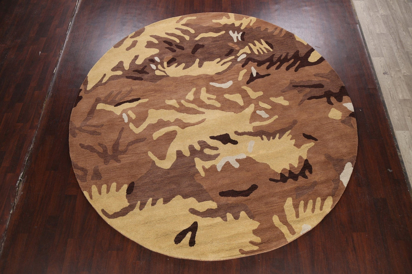 Abstract Round Rug 10x10