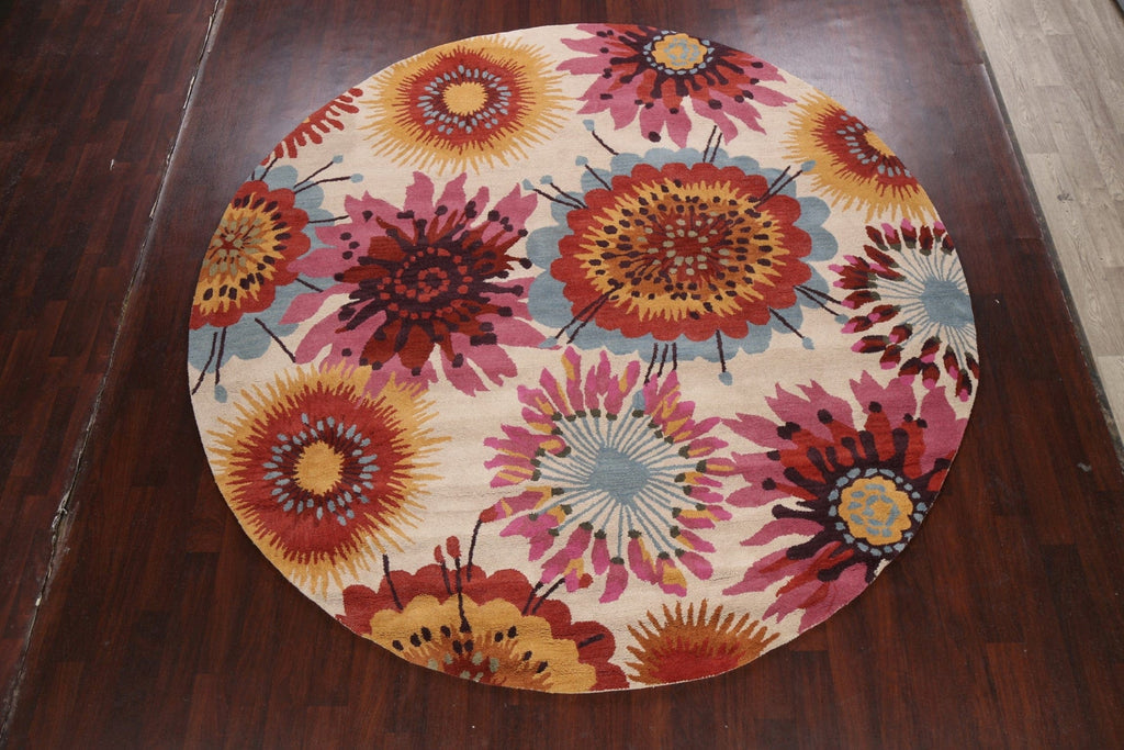 Floral Round Rug 10x10