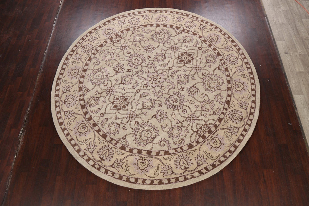 Hand-Tufted Floral Round Rug 10x10