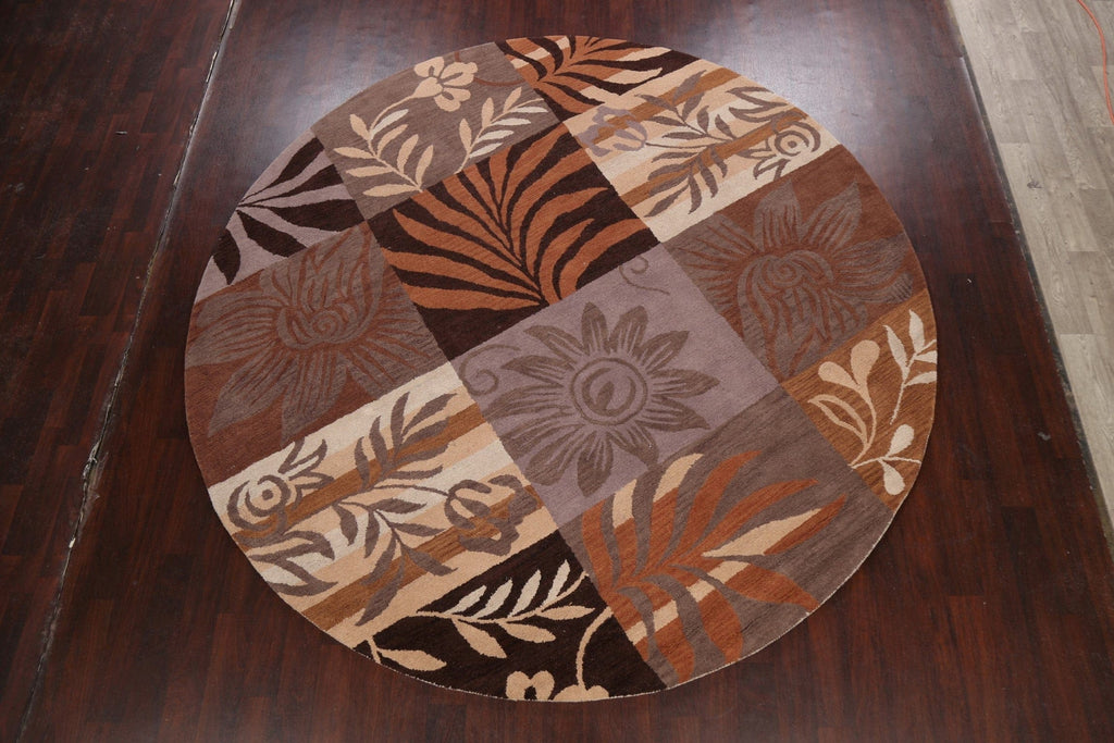 Floral Round Rug 10x10