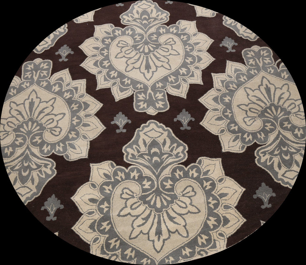 Floral Round Rug 10x10