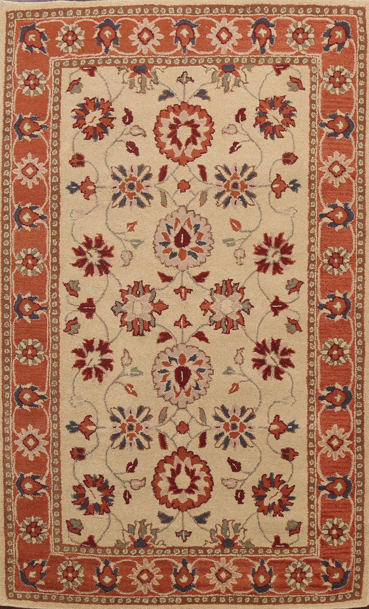 Floral Area Rug 5x8