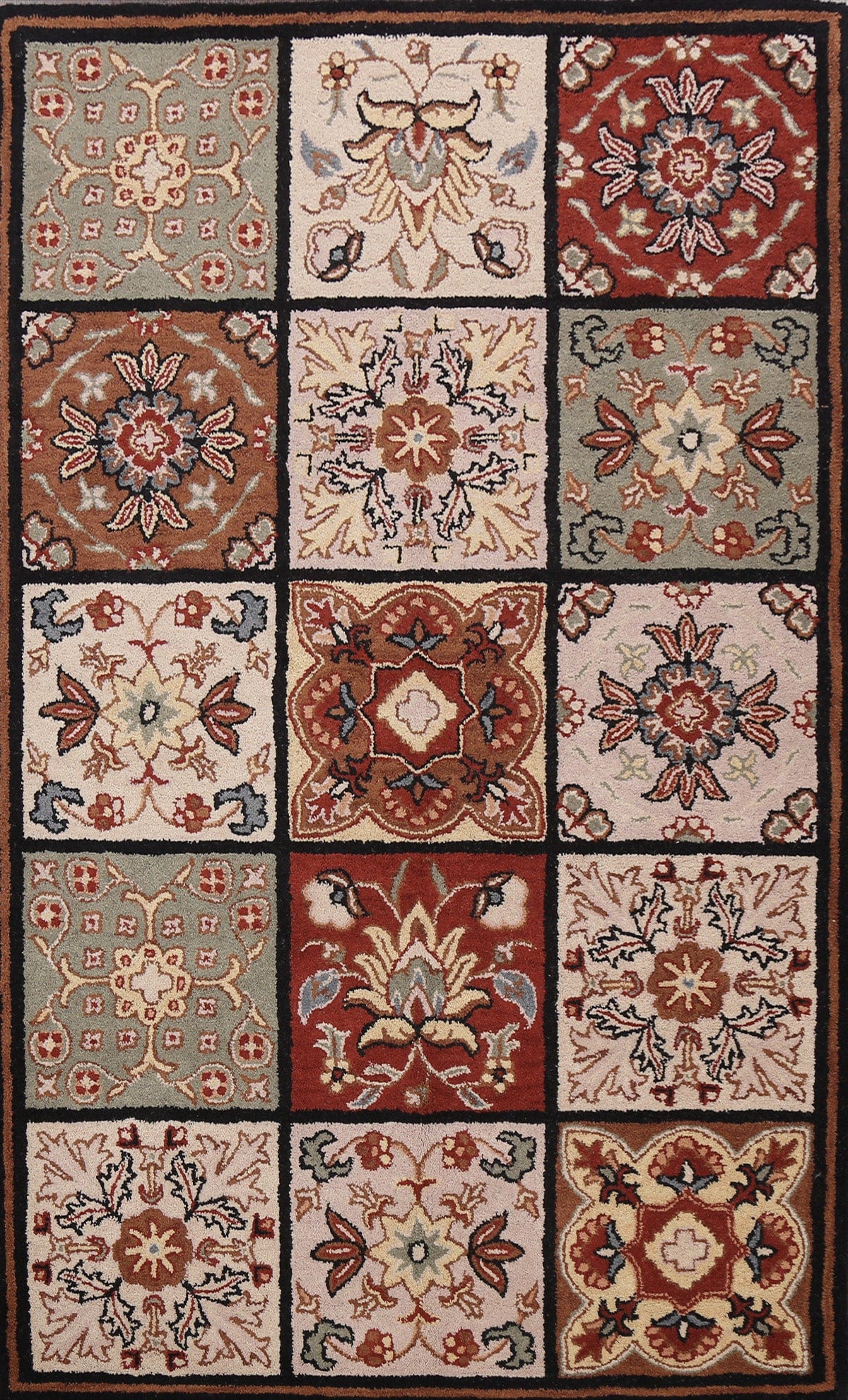 Floral Area Rug 5x8