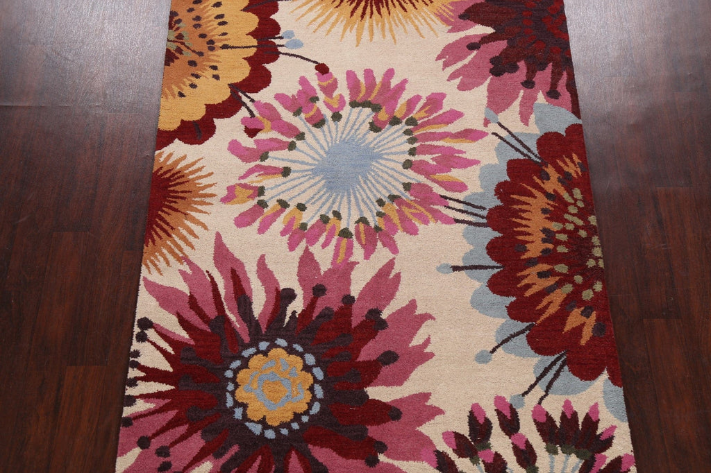 Floral Area Rug 5x8