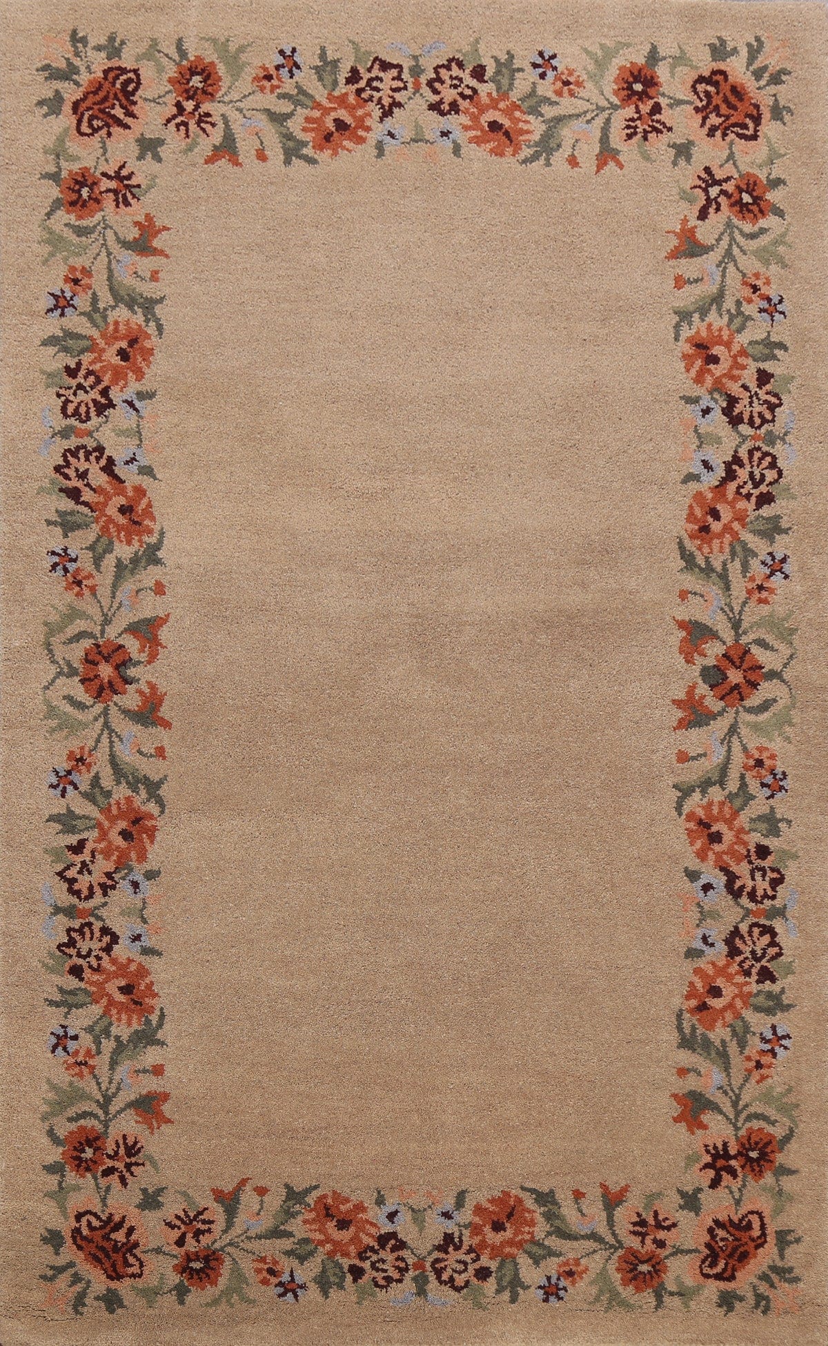 Floral Area Rug 5x8