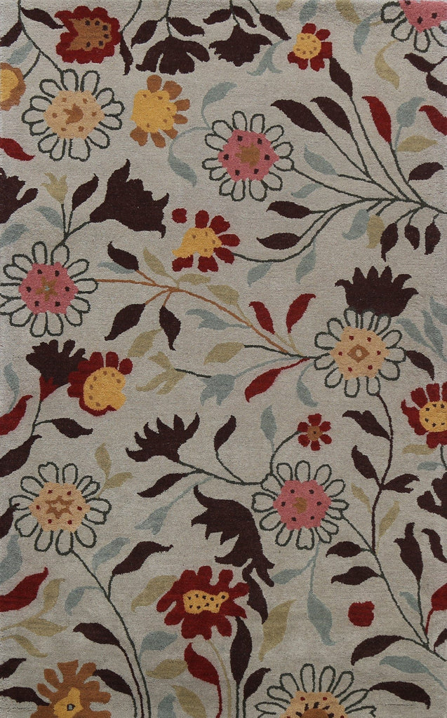 Floral Area Rug 5x8