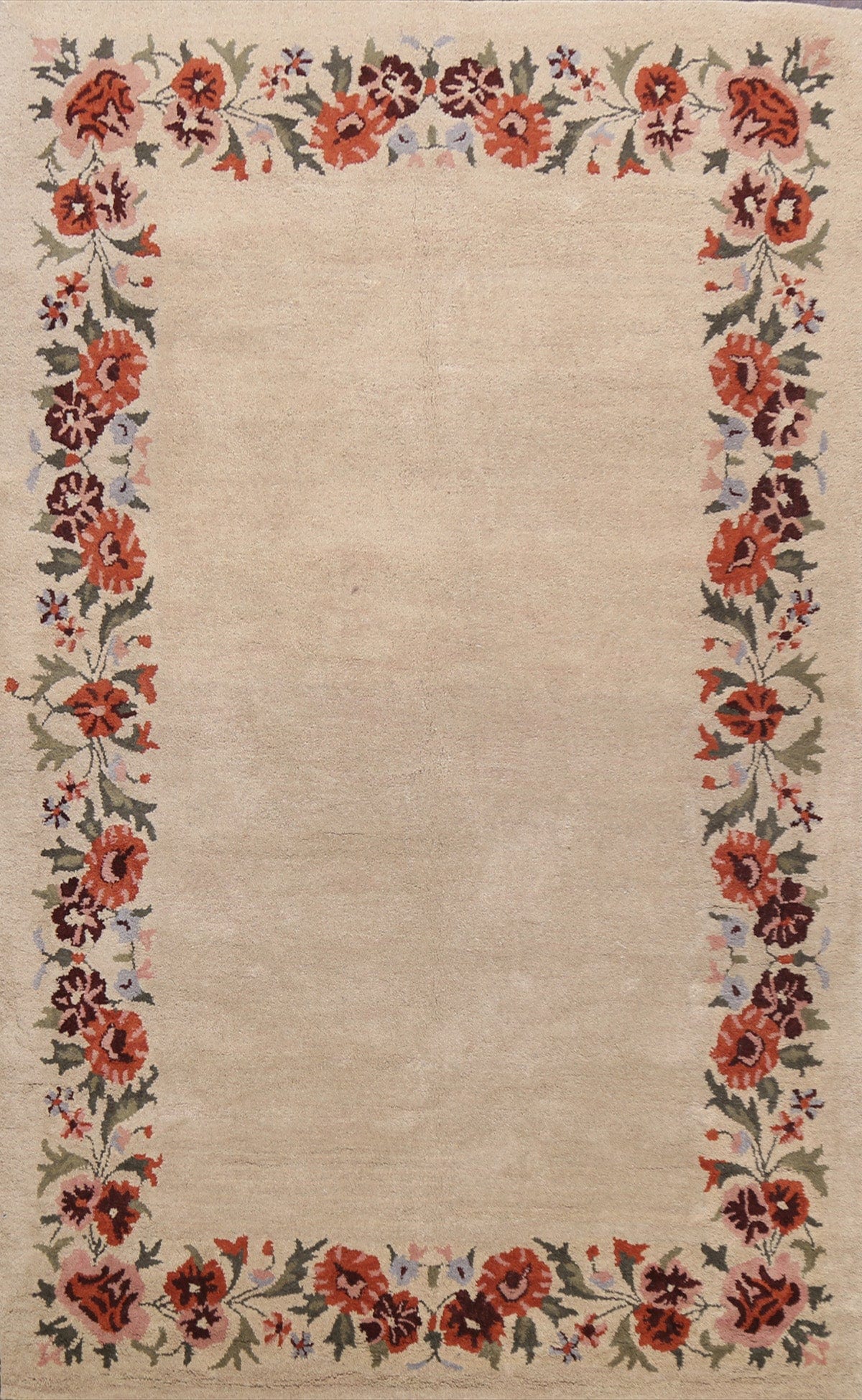 Floral Area Rug 6x9