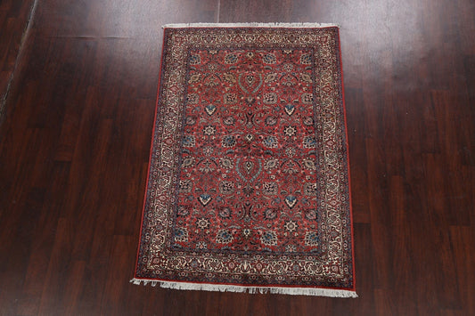 Vegetable Dye All-Over Floral Bidjar Persian Area Rug 4x6