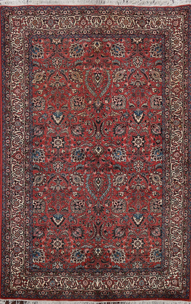 Vegetable Dye All-Over Floral Bidjar Persian Area Rug 4x6