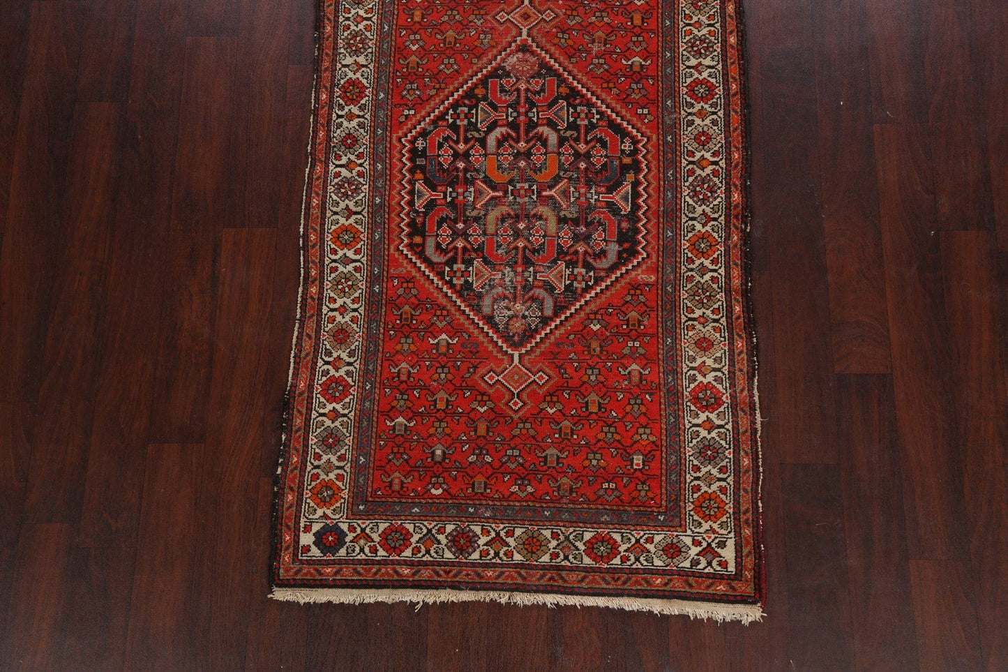 Antique Vegetable Dye Malayer Persian Runner Rug 3x11