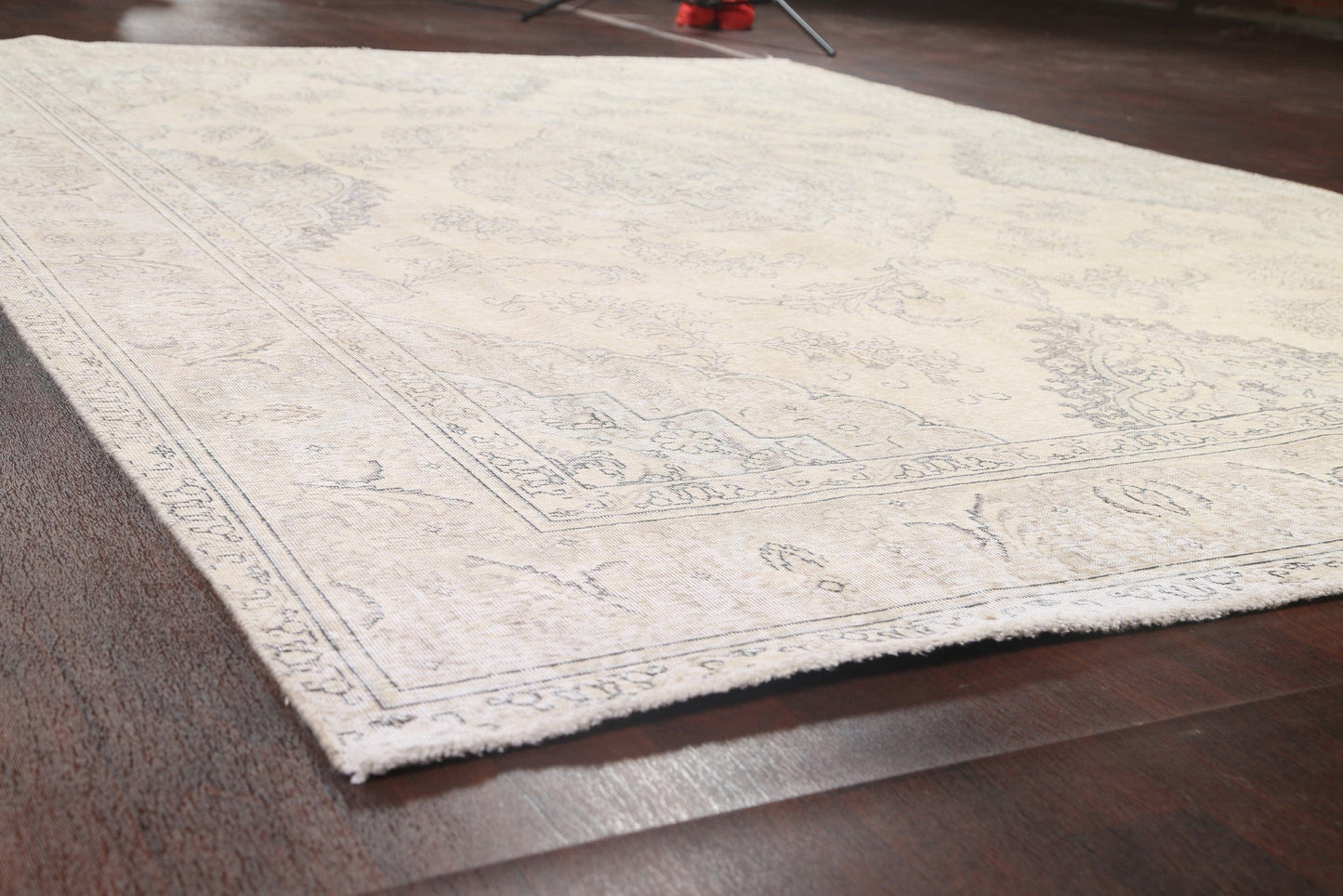 Muted Geometric Tabriz Persian Area Rug 10x13