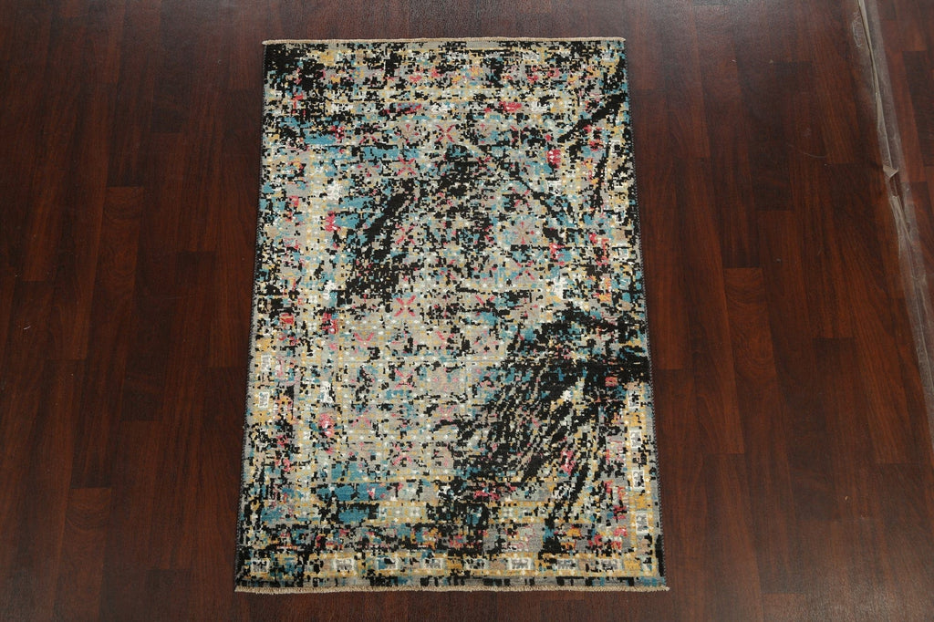 Artistic Contemporary Abstract Oriental Area Rug 4x6