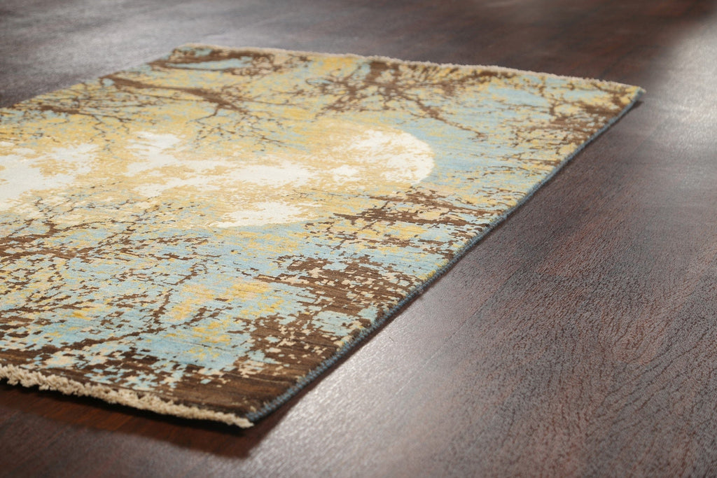 Artistic Modern Abstract Oriental Area Rug 4x6