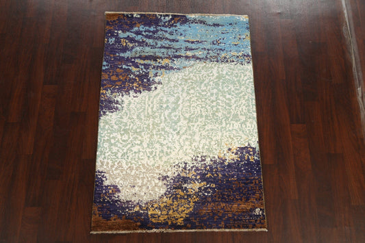 Artistic Contemporary Abstract Oriental Area Rug 4x6