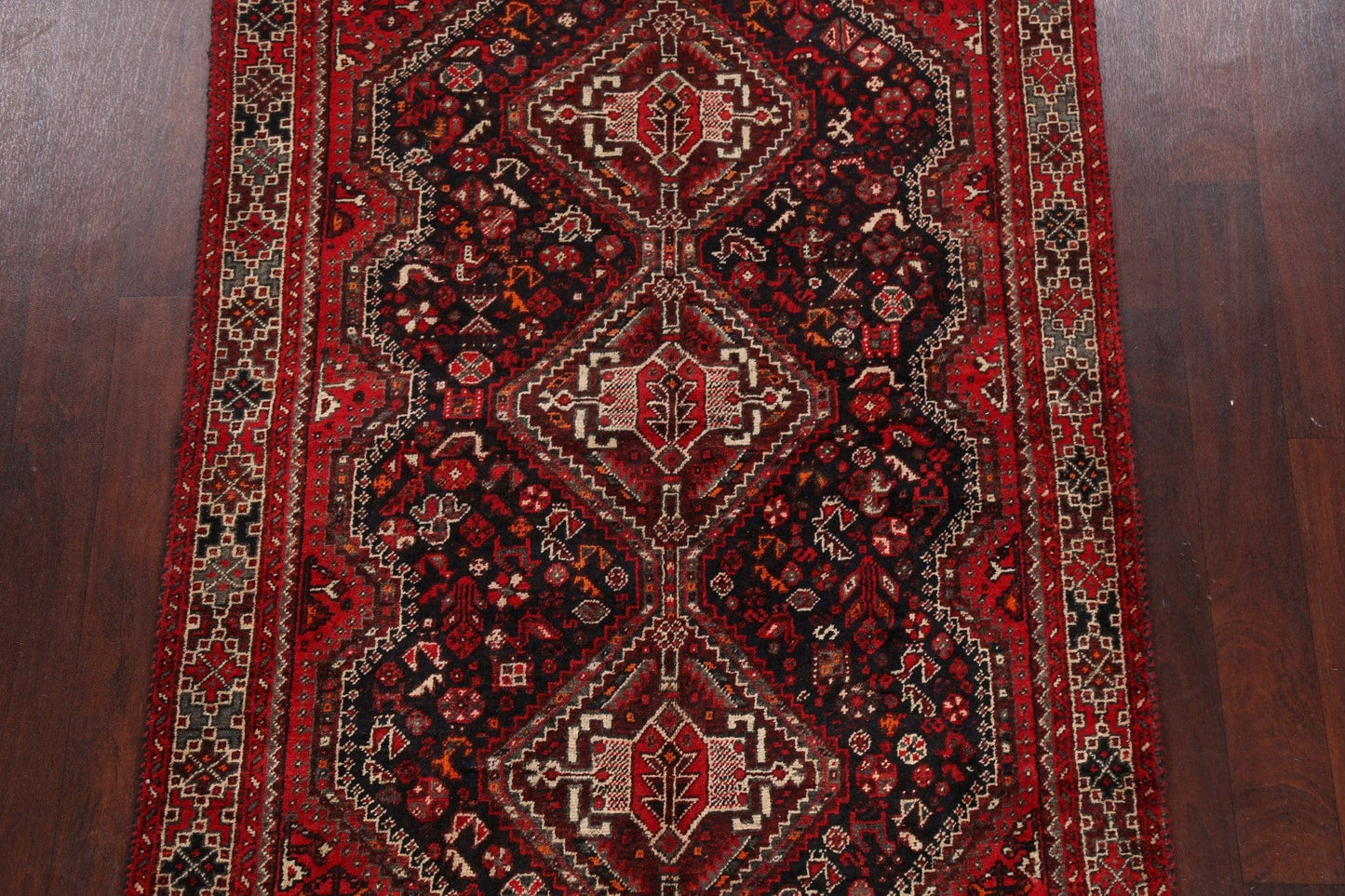 Vegetable Dye Tribal Shiraz Persian Area Rug 4x6