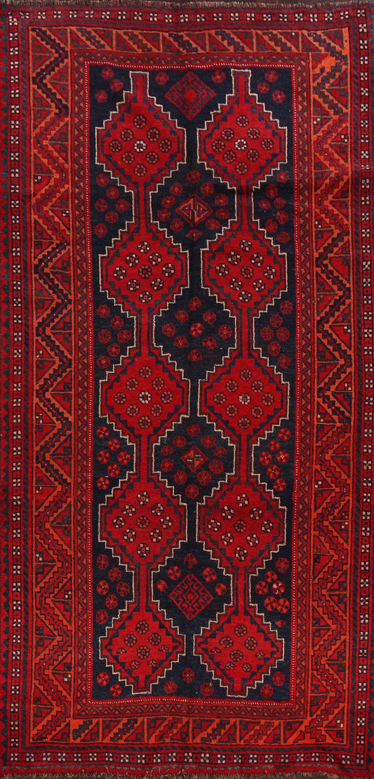 Tribal Geometric Qashqai Persian Area Rug 5x10