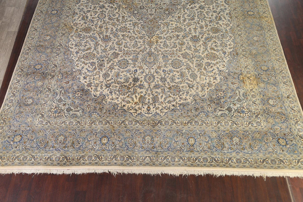 Traditional Floral Kashan Persian Area Rug 13x20