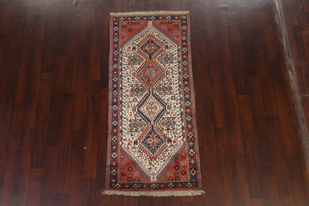 Vegetable Dye Tribal Yalameh Persian Area Rug 3x6