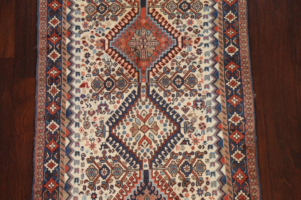 Vegetable Dye Tribal Yalameh Persian Area Rug 3x6