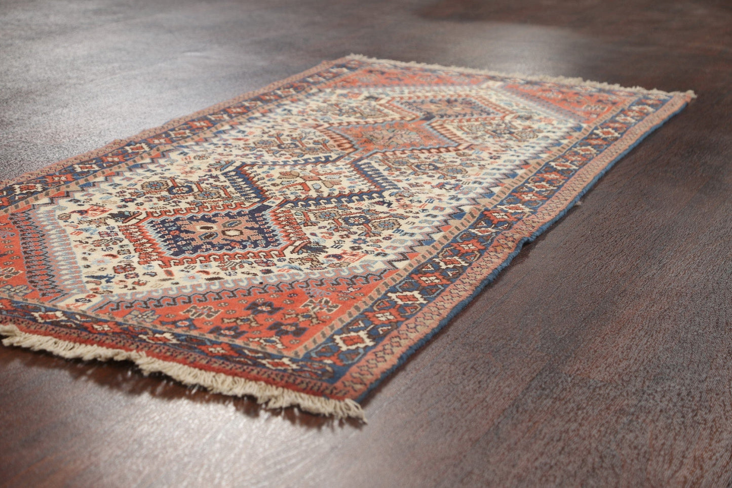 Vegetable Dye Tribal Yalameh Persian Area Rug 3x6